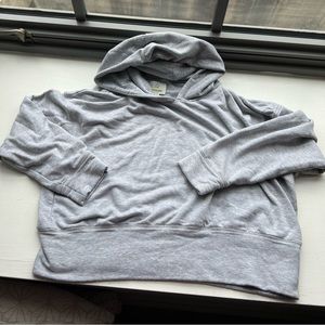Cropped, light gray super soft hoodie from Aerie, Xl